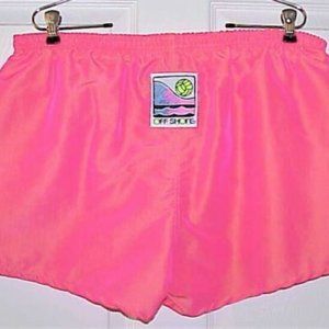 MEN'S VINTAGE OFF SHORE, 100% NYLON SWIM SHORTS, HOT PINK XL, 36"-42" UNLINED